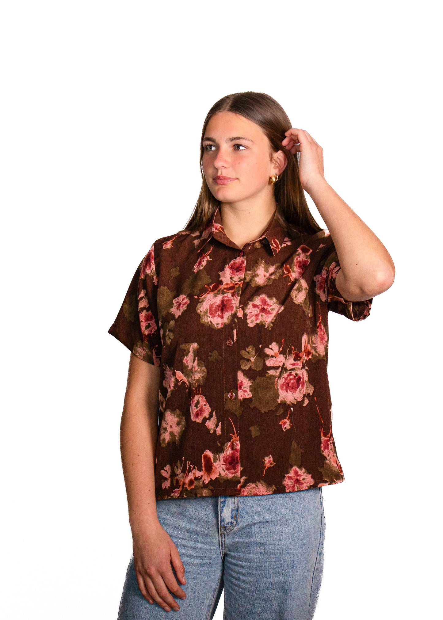 Auburn Floral Short Sleeve Shirt
