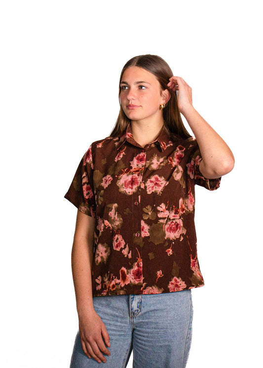 Auburn Floral Short Sleeve Shirt