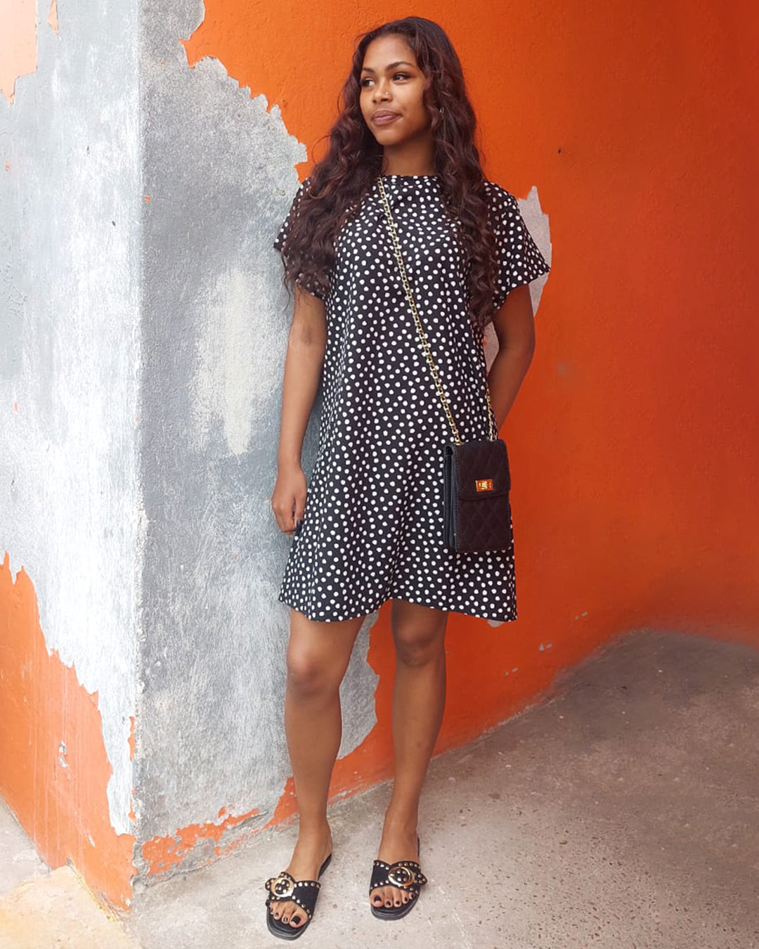 Andrea Polka Dot Dress